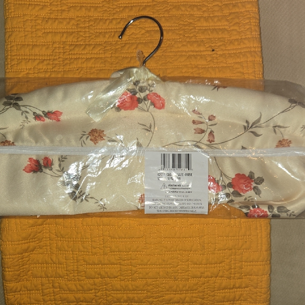 Set Of Two Floral Satin Closet Safe NWT